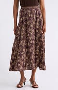 MAX STUDIO Satin Midi Skirt
