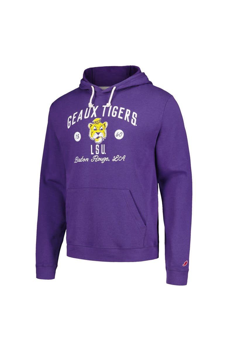 LEAGUE COLLEGIATE WEAR Men's League Collegiate Wear Purple LSU Tigers Bendy Arch Essential Pullover Hoodie, Alternate, color, Purple