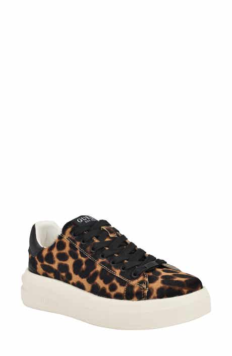GUESS Elbinah Genuine Calf Hair Platform Sneaker