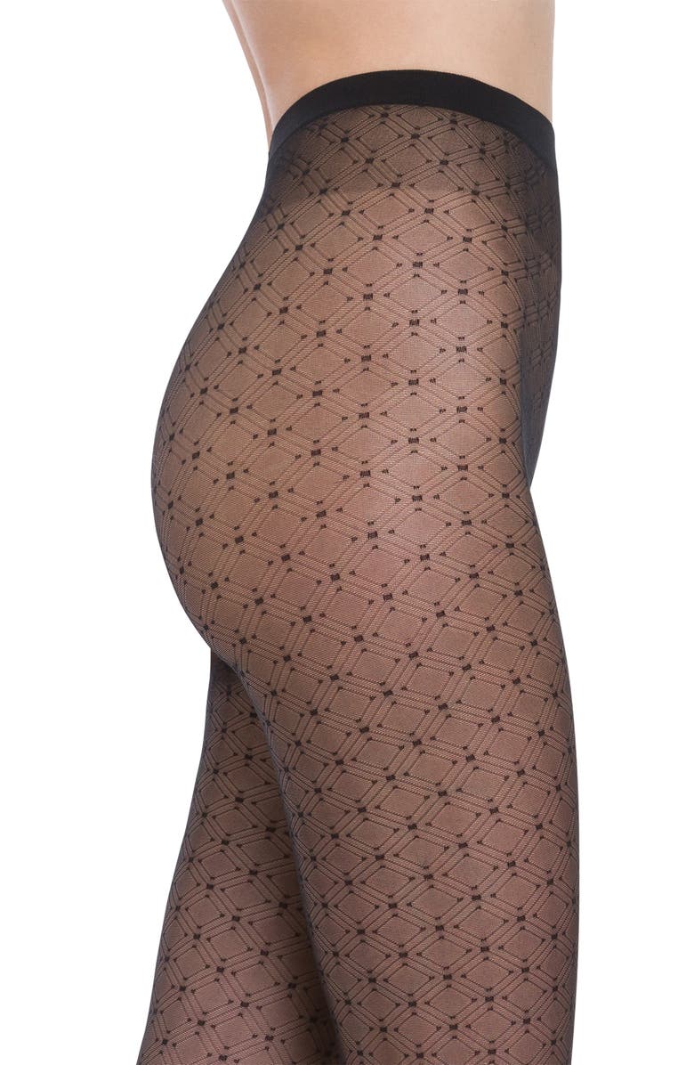 Wolford Diamond Net Tights, Alternate, color, 