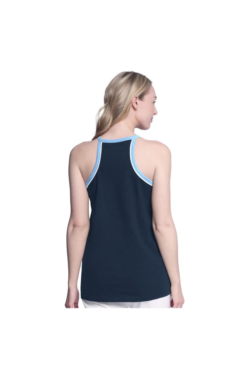 G-III 4HER BY CARL BANKS Women's G-III 4Her by Carl Banks Navy Tampa Bay Rays Curveball Racerback Tank Top, Alternate, color, Navy
