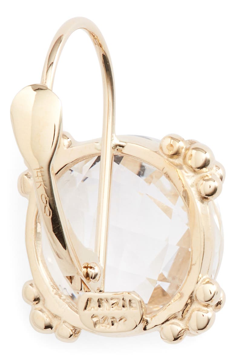 Anzie Dew Drop White Topaz Cluster Drop Earrings, Alternate, color, Gold