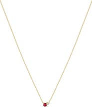 Zoë Chicco 14K Gold Mixed Stone Pendant Necklace