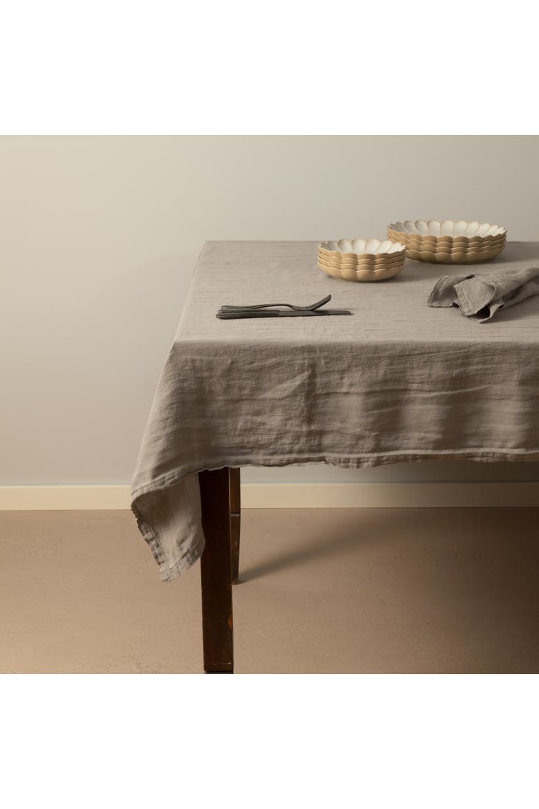Maria Table Cloth, Alternate, color, Dusk grey