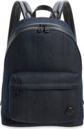 Moncler Carlo Denim & Leather Backpack