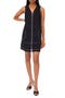 Sleeveless Zip Through A-Line Minidress