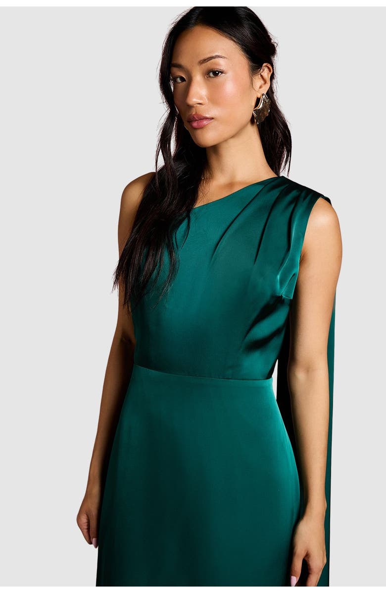 Coast One Shoulder Maxi Dress, Alternate, color, Emerald
