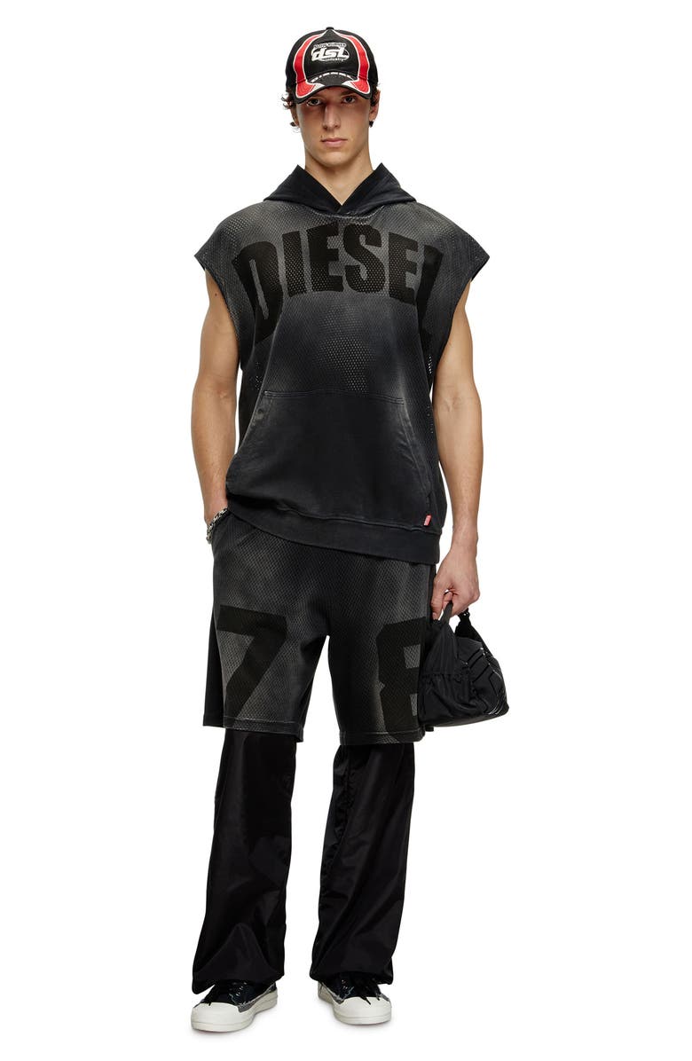 DIESEL<sup>®</sup> S-Boxt Sleeveless Mesh Hooded Sweatshirt, Alternate, color, 