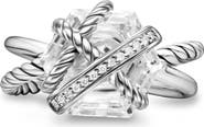 David Yurman Cable Wrap Crystal & Diamond Ring