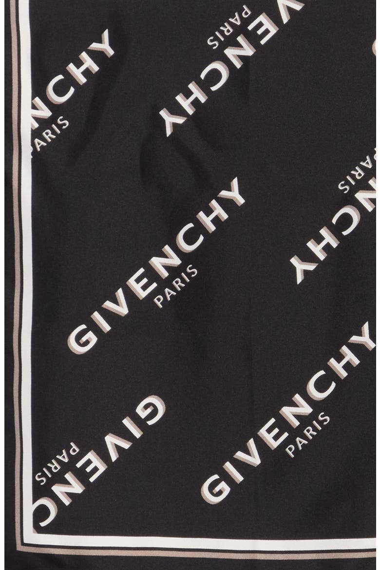 Shadow Silk Small Square Scarf, Alternate, color, BLACK