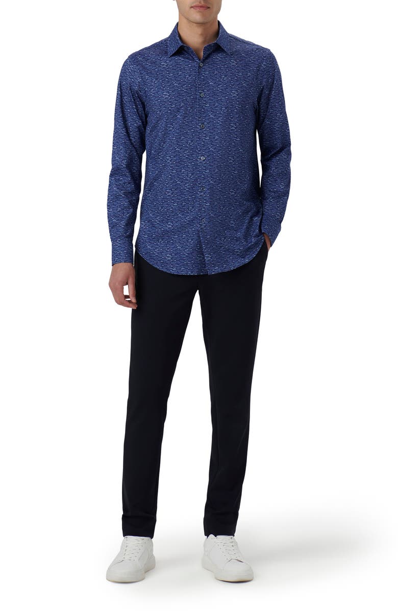 Bugatchi James OoohCotton<sup>®</sup> Car Print Button-Up Shirt, Alternate, color,