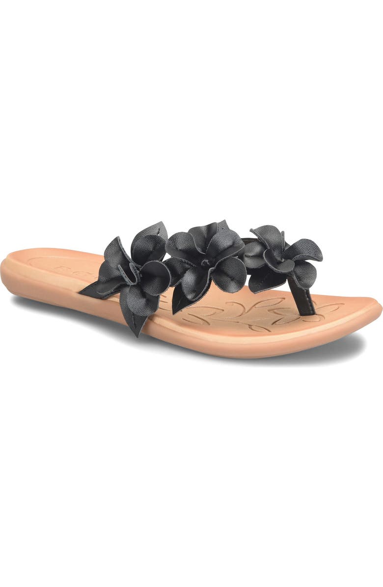 B O C BY BØRN Hensley Flower Sandal, Main, color, Black