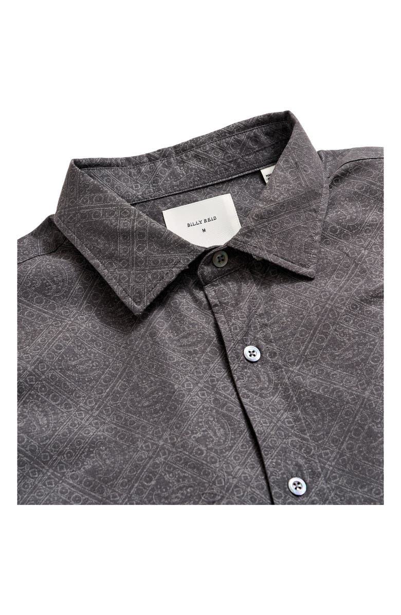Billy Reid Cedar Paisley Mélange Button-Up Shirt, Alternate, color, 