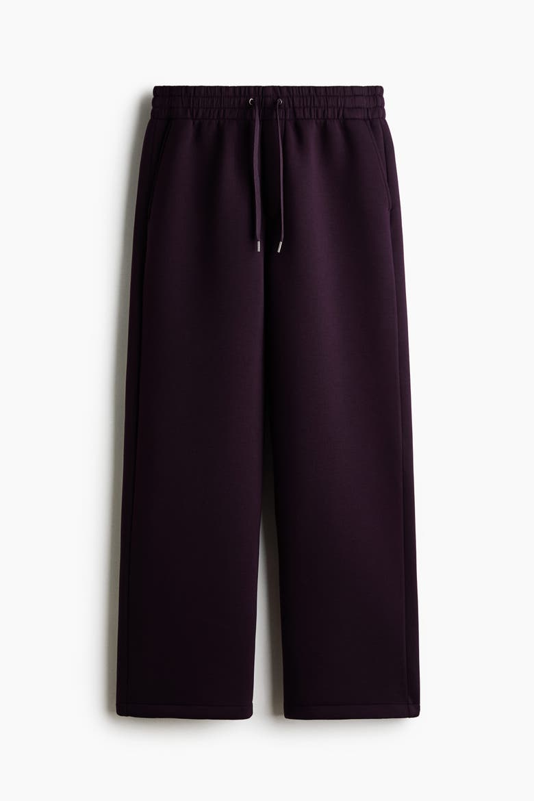 Relaxed-fit Scuba Knit Joggers, Alternate, color, Dark purple