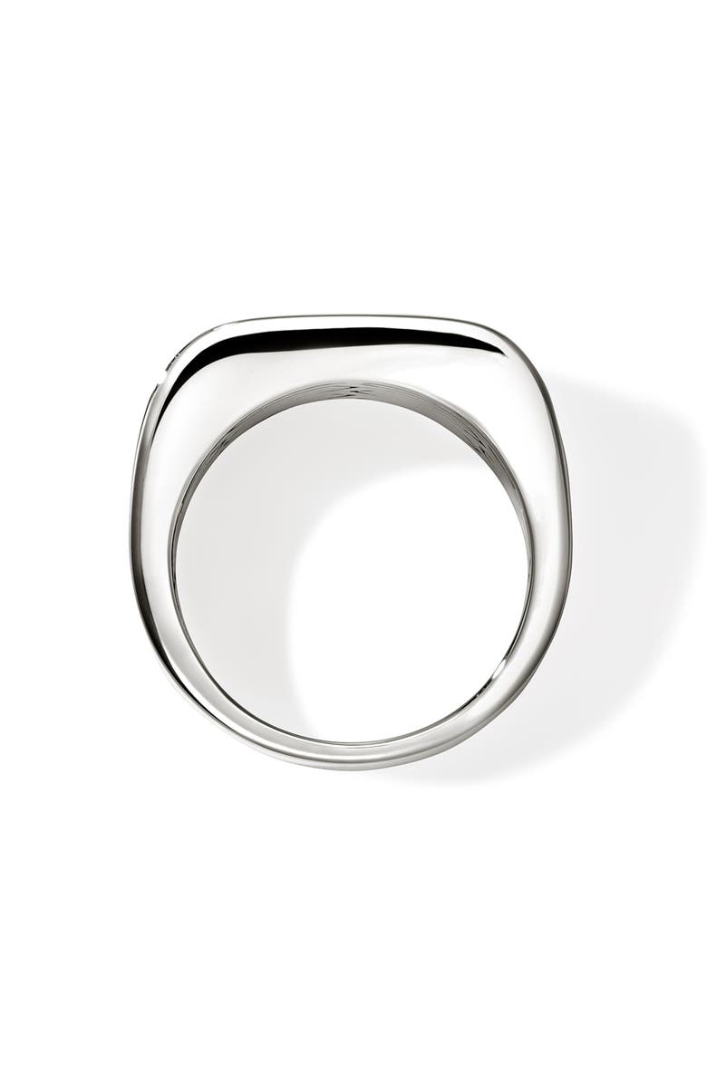 John Hardy Icon 50 Signet Ring, Alternate, color, Silver