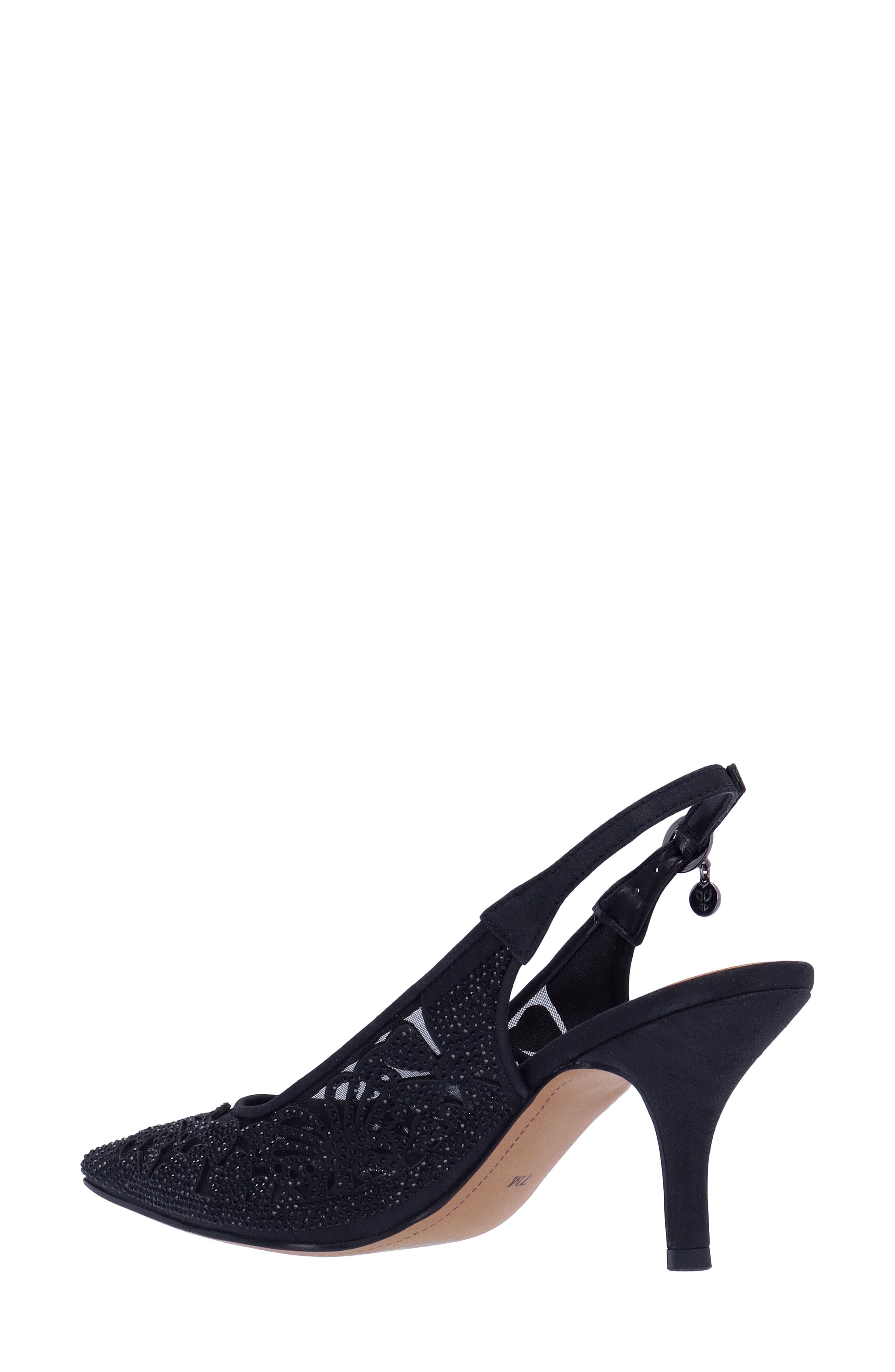 J. Reneé Vanani Slingback Pointed Toe Pump, Alternate, color, Black