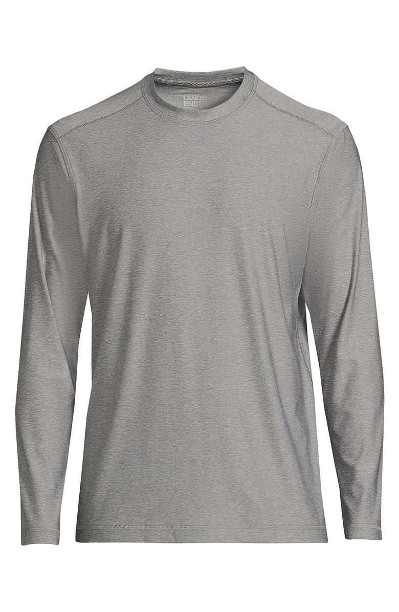 Lands' End Long Sleeve Swim Tee Rash Guard, Alternate, color, 