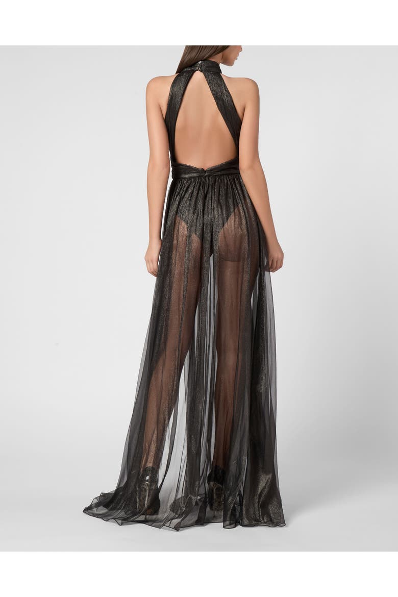 Long Dress Women, Alternate, color, Silver
