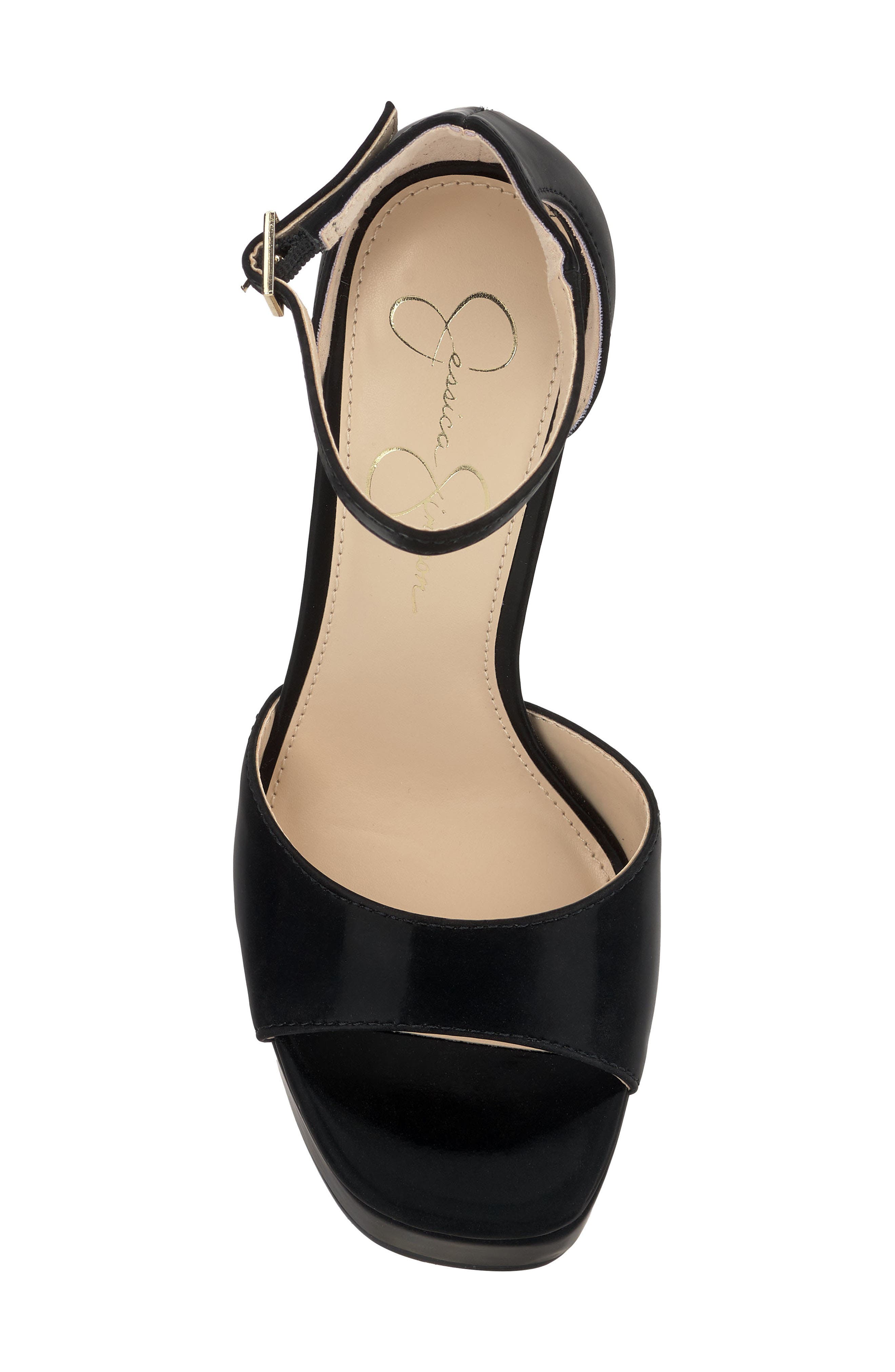 Telxia 2 Ankle Strap Platform Sandal, Alternate, color, BLACK SATIN
