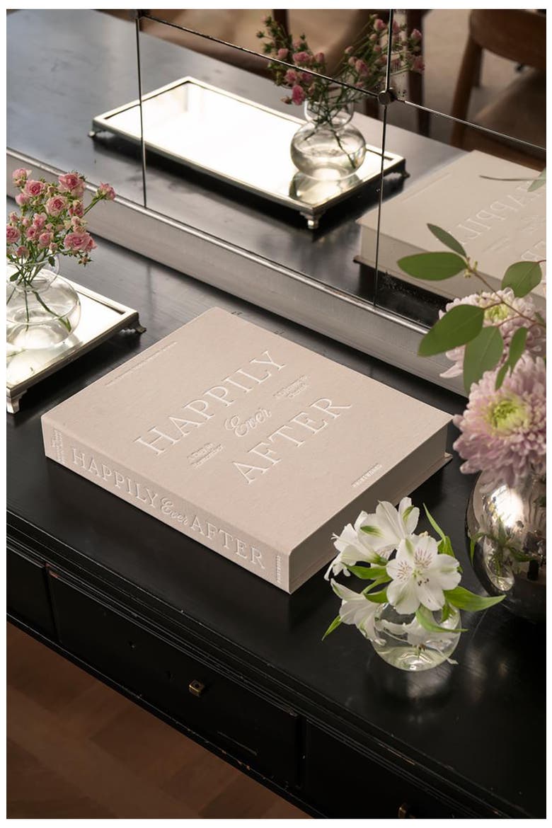 Happily Ever After Wedding Photo Album, Alternate, color, BEIGE
