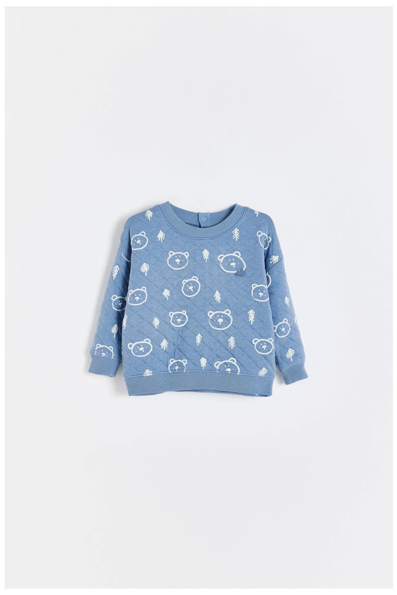 Pat Blue Sweatshirt for Infant, Main, color, PASTEL-BLUE