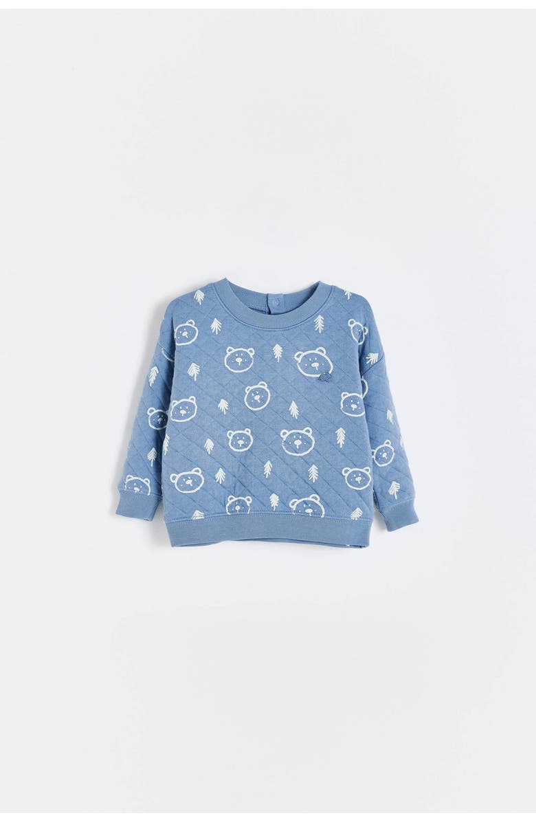 Babycottons Pat Blue Sweatshirt for Infant, Main, color, Pastel-Blue