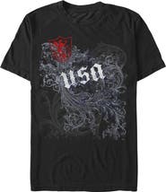 Lost Gods Men's Lost Gods USA Goth Floral Graphic T-Shirt