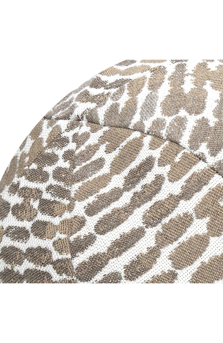 Elaine Smith Thumbprint Indoor & Outdoor Woven Accent Orb Pillow, Alternate, color, Latte