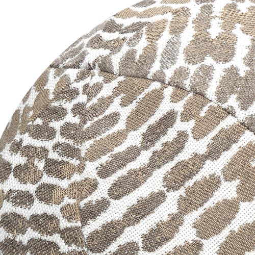 Elaine Smith Thumbprint Indoor & Outdoor Woven Accent Orb Pillow In Brown