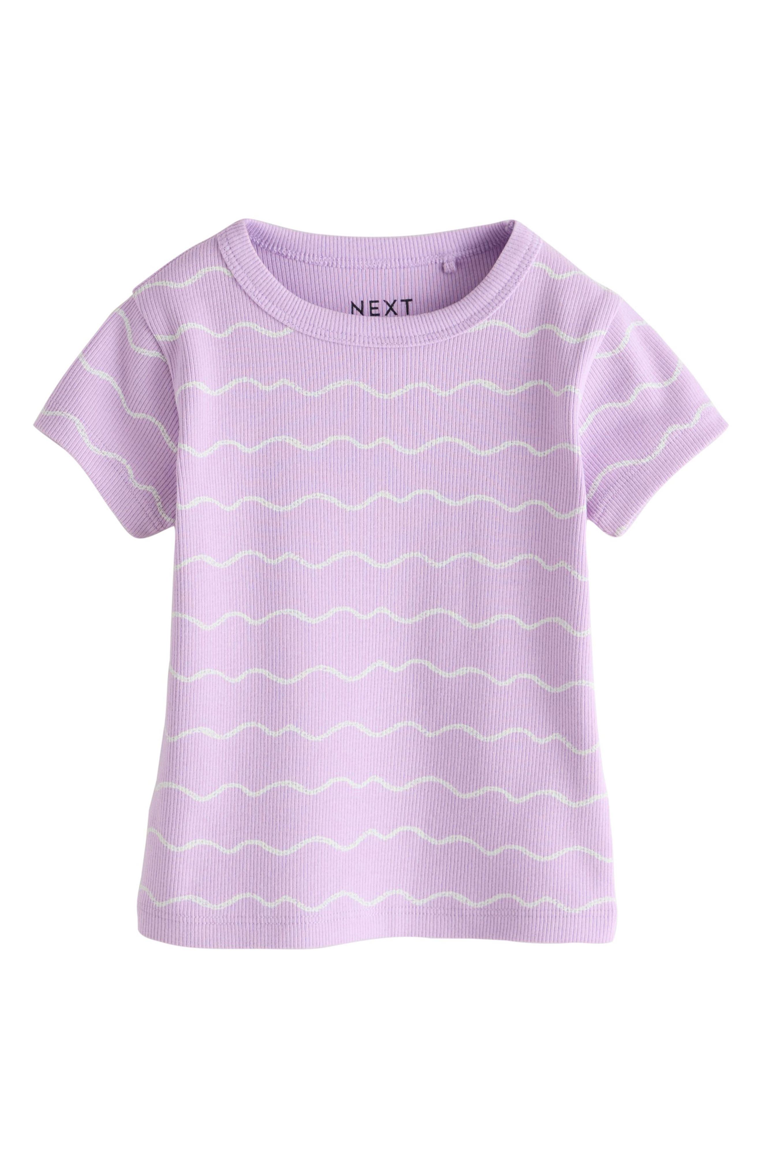 NEXT Rib Assorted 5-Pack Cotton T-Shirts — фото 7
