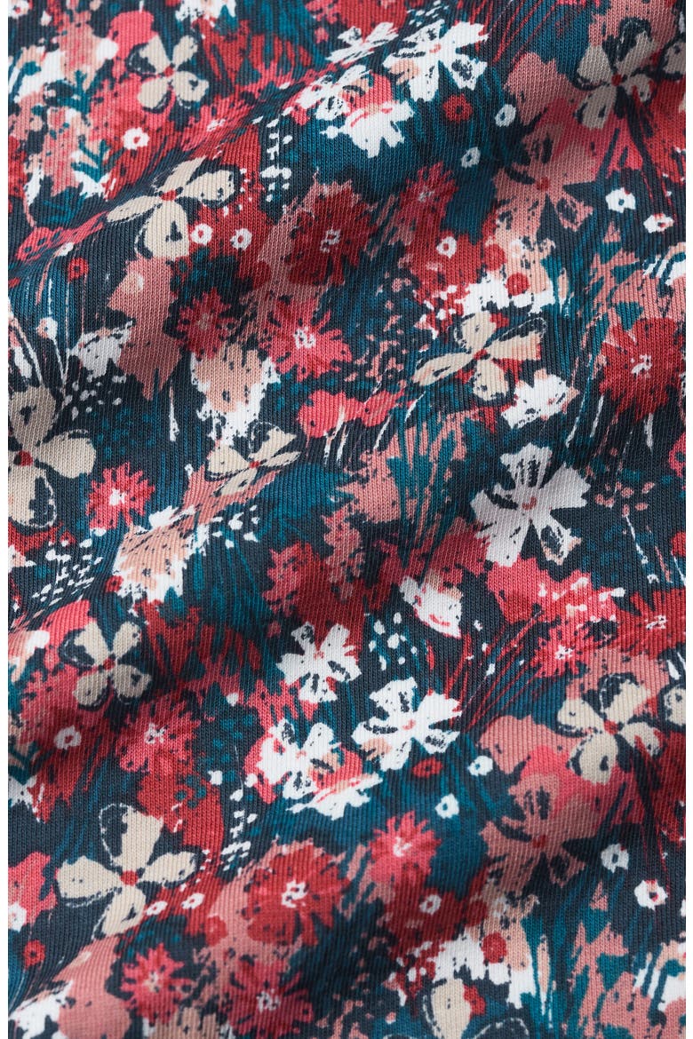 Bright Wave Floral Organic Cotton Sweatshirt, Alternate, color, MOORLAND FLORAL SQUASH