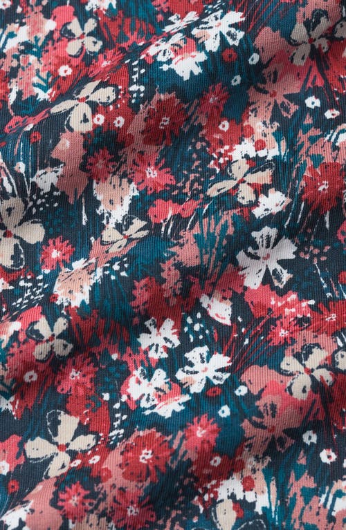 Seasalt Cornwall Bright Wave Floral Organic Cotton Sweatshirt In Blue