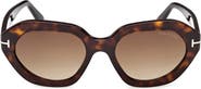 TOM FORD Meryl 53mm Gradient Geometric Sunglasses