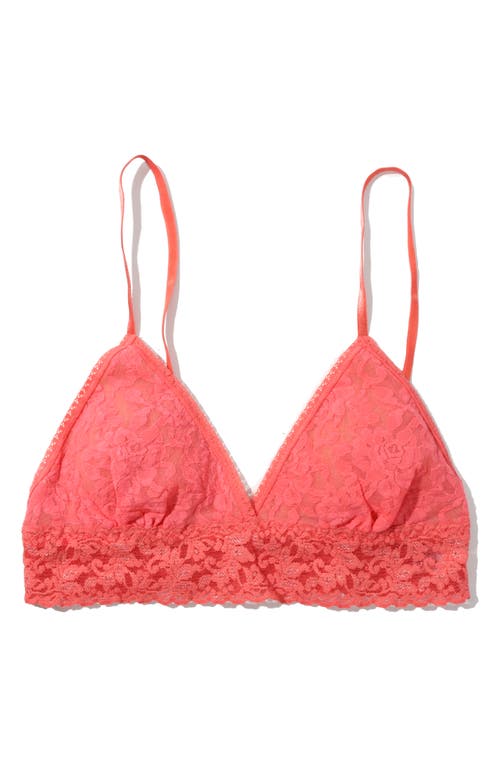 Hanky Panky Animal Max Lace Padded Bralette In Pink