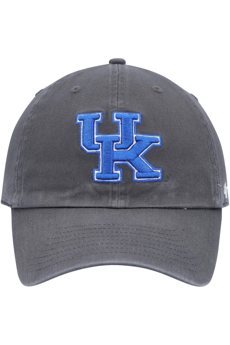 Men's '47 Charcoal Kentucky Wildcats Clean Up Adjustable Hat, Alternate, color, Charcoal