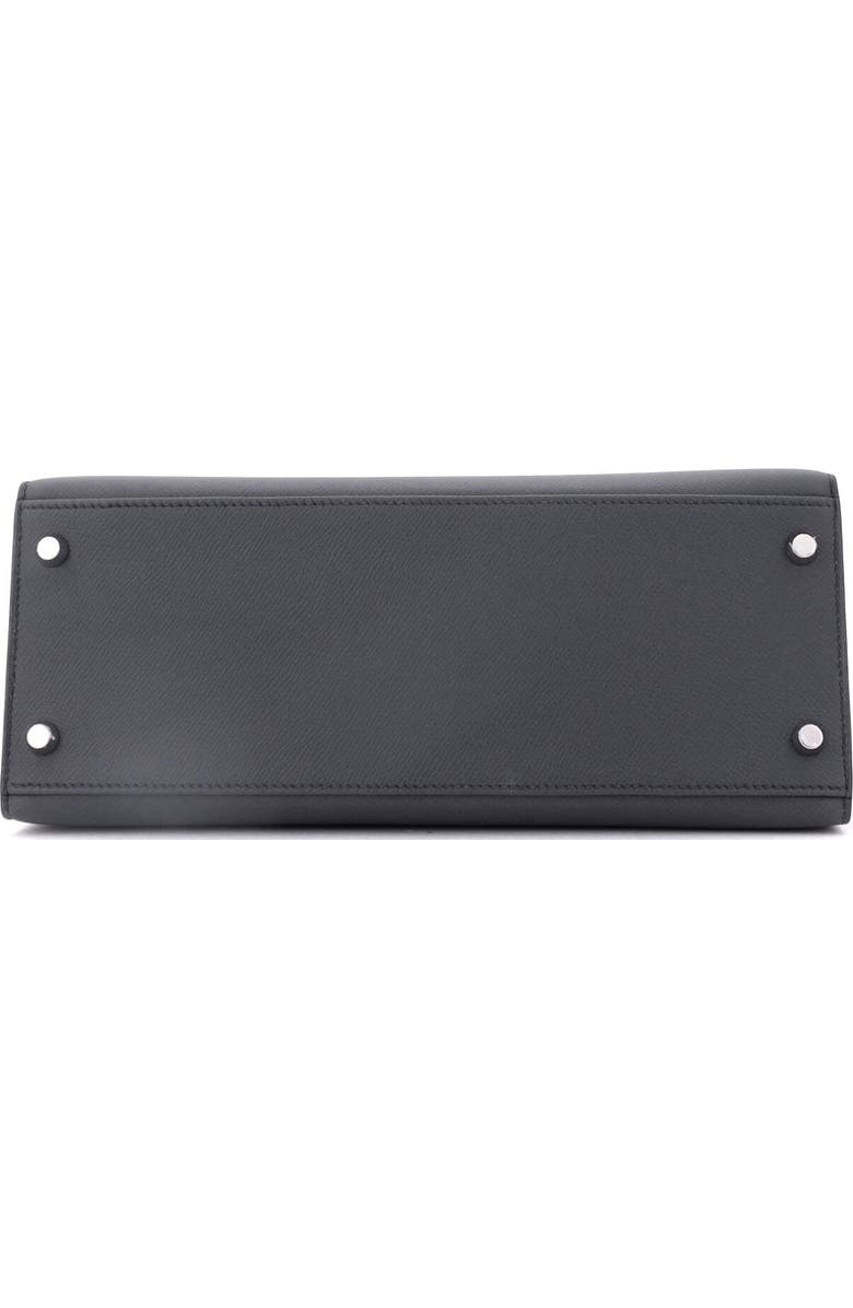 Pre-Owned Hermes Kelly Handbag Grey Epsom with Palladium Hardware 28, Alternate, color,