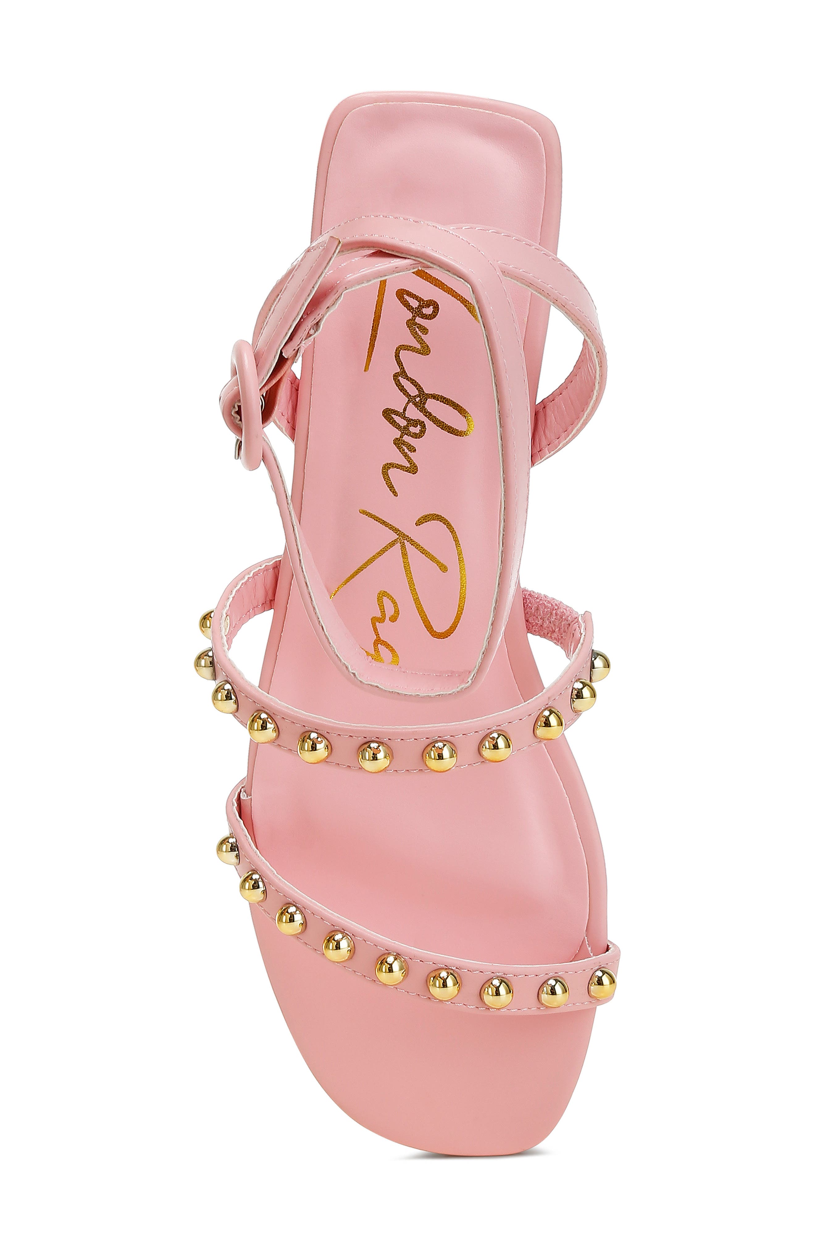 Flippity Studded Ankle Strap Sandal, Alternate, color, PINK