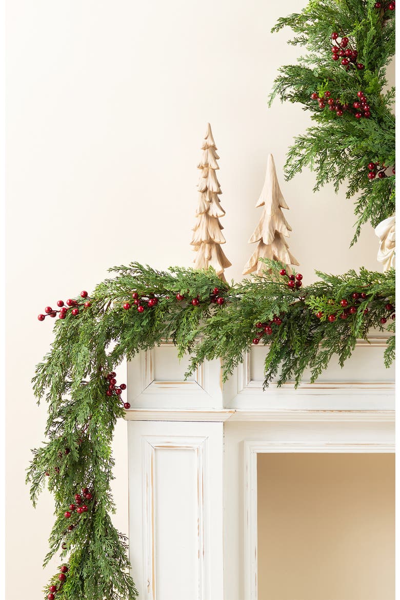 9ft Christmas PE Dripping Garland Real Touch, Alternate, color, Green