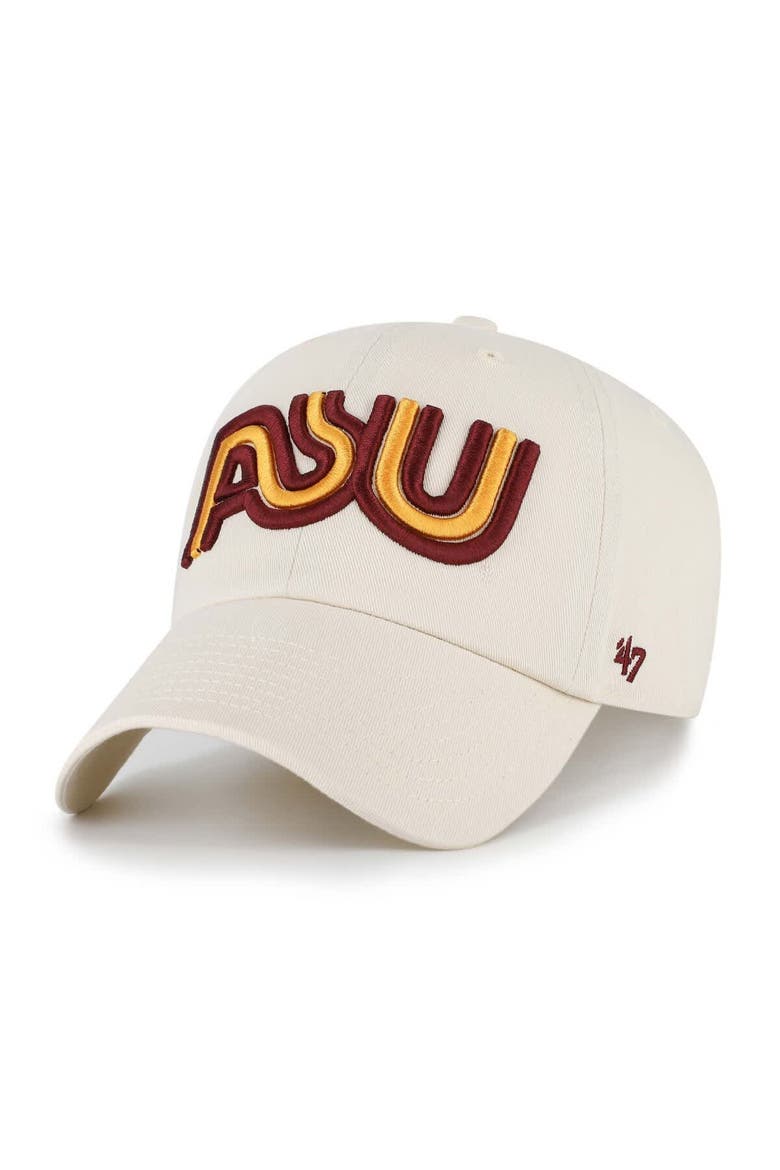 Men's '47 Sand Arizona State Sun Devils Vault Clean Up Adjustable Hat, Main, color, Sand