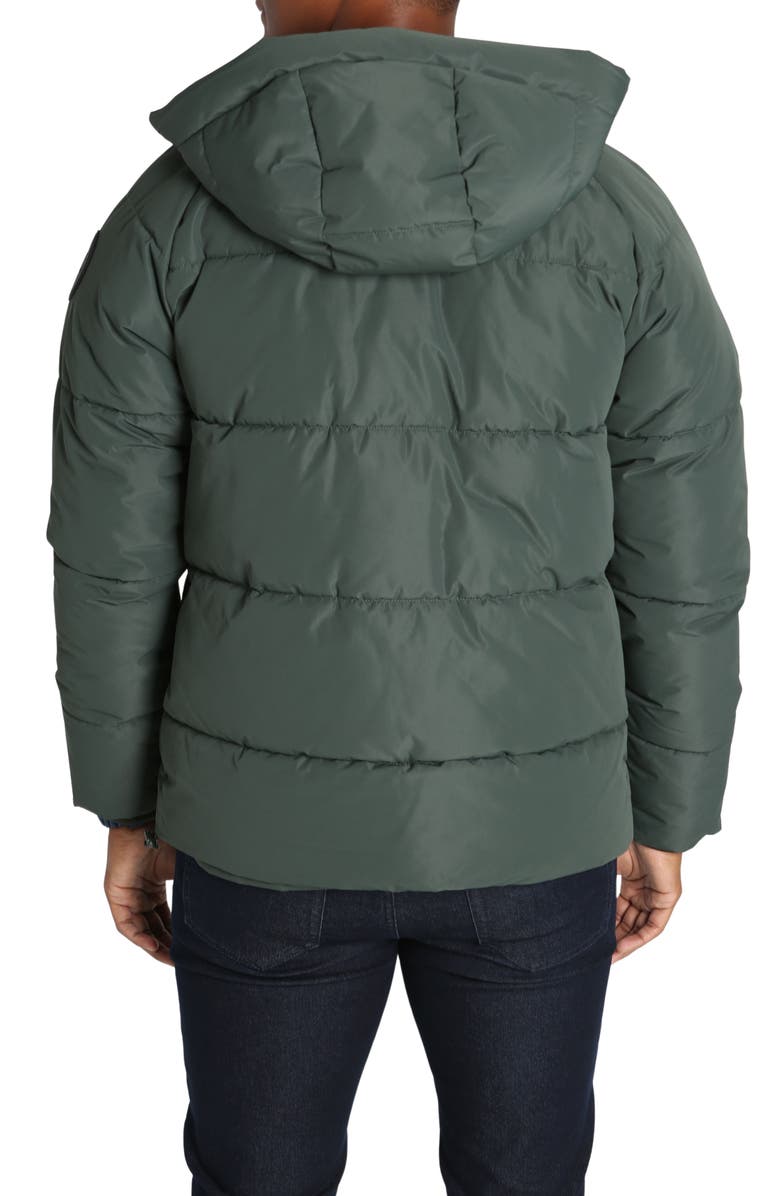 JACHS Quilted Hooded Puffer Jacket, Alternate, color, Forest Green