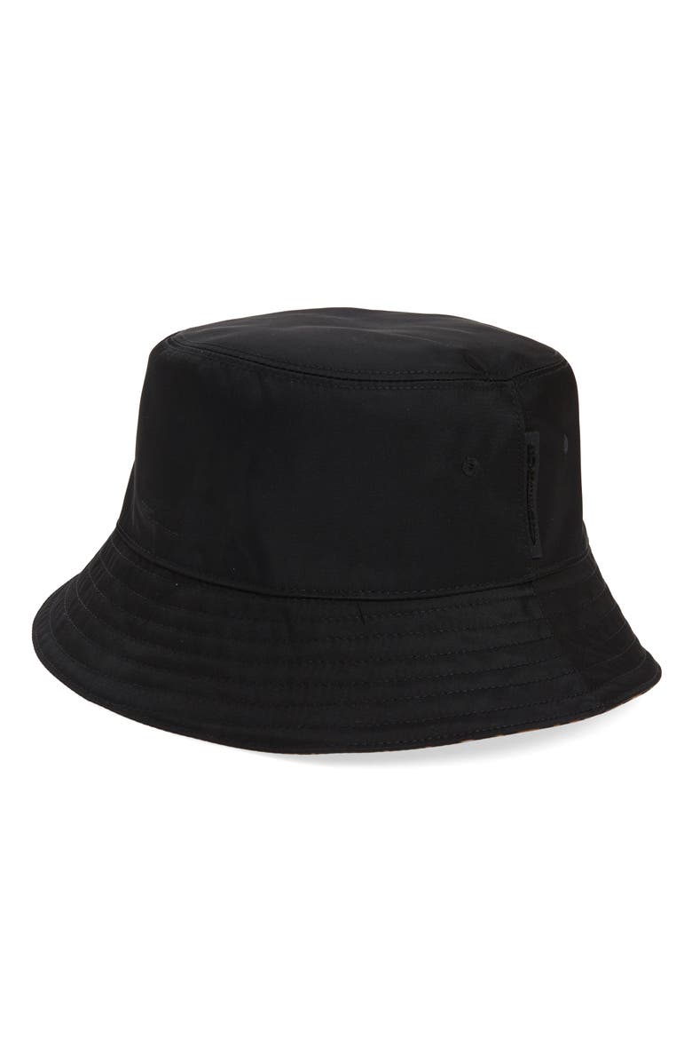 Burberry Reversible Nylon Bucket Hat, Alternate, color, 