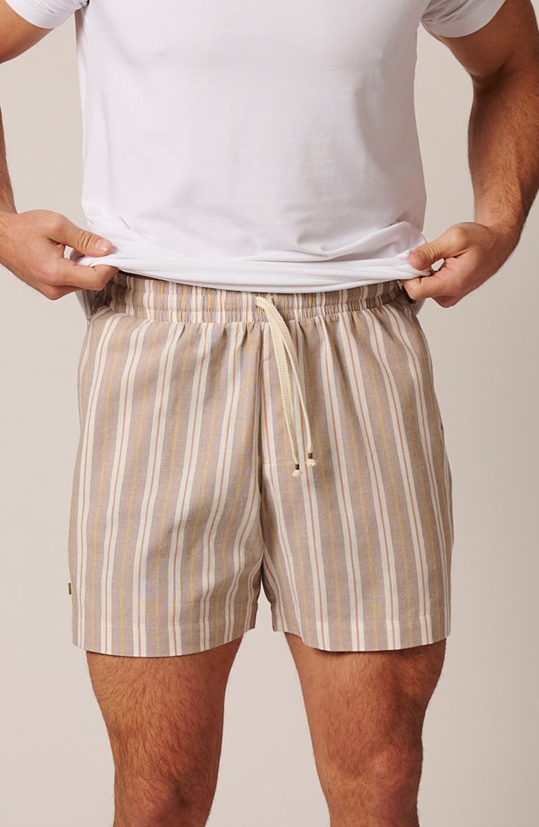 LEISURE LAB Laguna Shorts, Alternate, color, Beige Stripes