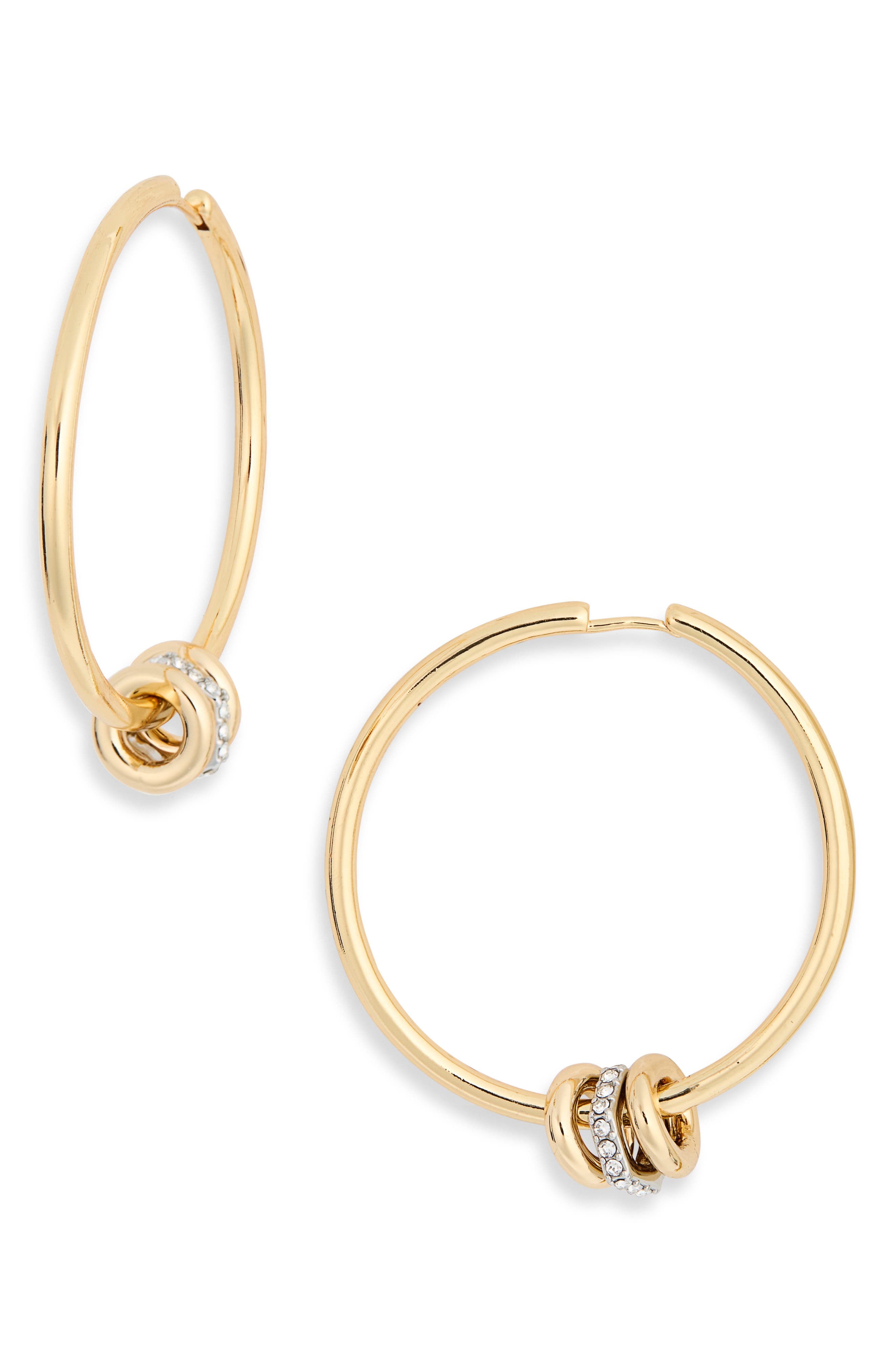 AllSaints Rondel Hoop Earrings (Women) | Nordstromrack