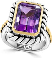 EFFY Two-Tone Amethyst Ring