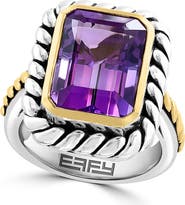 EFFY Two-Tone Amethyst Ring