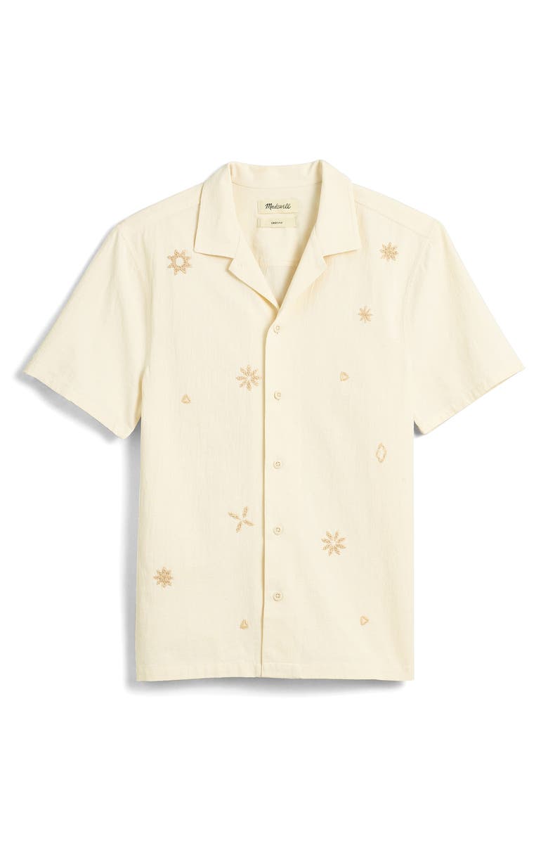 Madewell Embroidered Easy Fit Button-Up Shirt, Alternate, color, 
