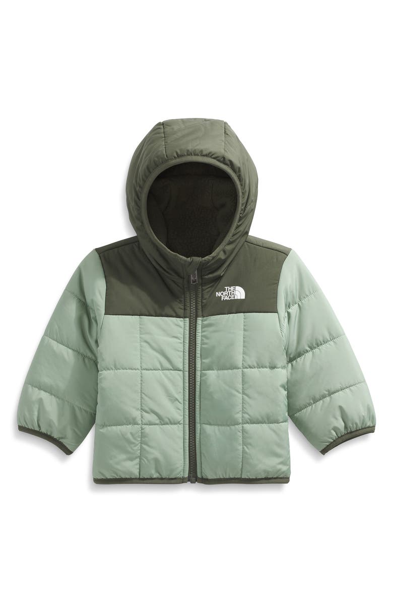 The North Face Kids' Shasta Reversible Hooded Jacket, Main, color, Slate Moss/ New Taupe Green