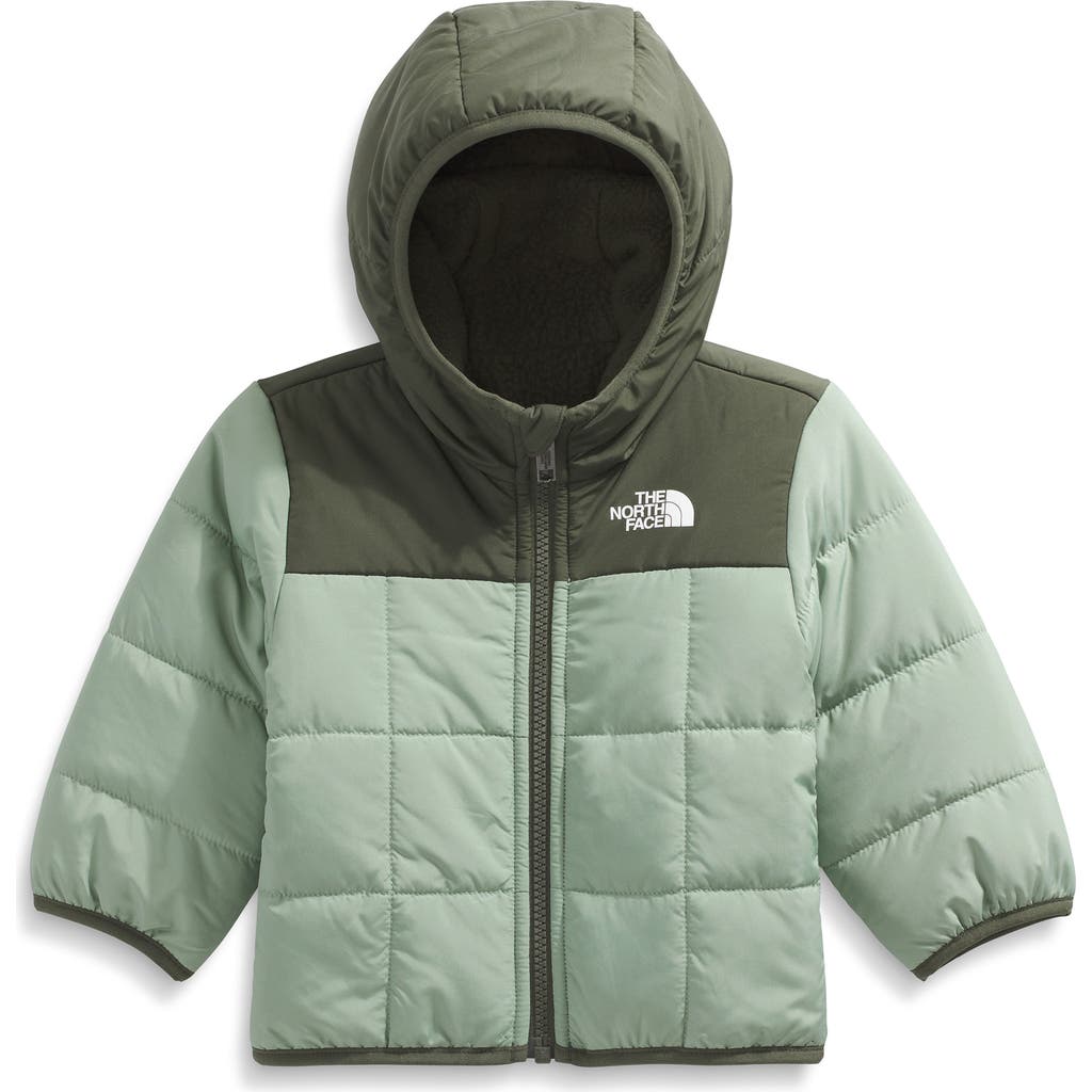 The North Face Kids' Shasta Reversible Hooded Jacket In Gray