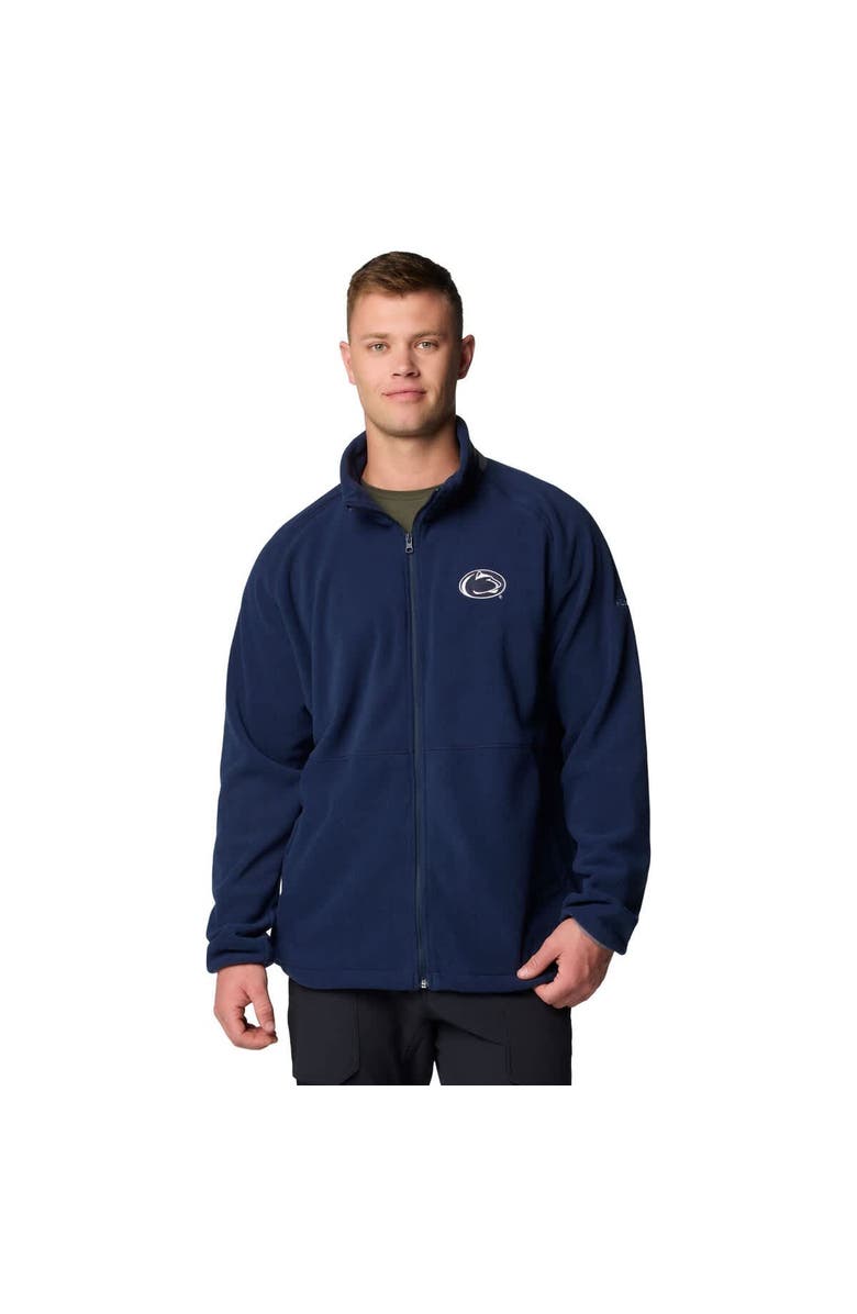 Columbia Men's Columbia  Navy Penn State Nittany Lions Flanker IV Fleece Raglan Full-Zip Jacket, Main, color, 