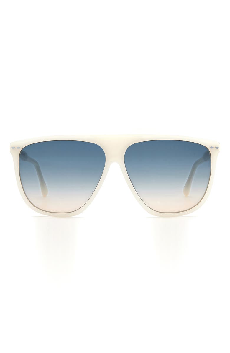 Isabel Marant 61mm Oversize Sunglasses, Main, color, Ivory